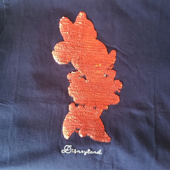 SEQUIN Disney Parks tshirt Minnie Mouse 9-10 - Picture 3 of 8
